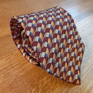 Ermenegildo Zegna red patterned tie